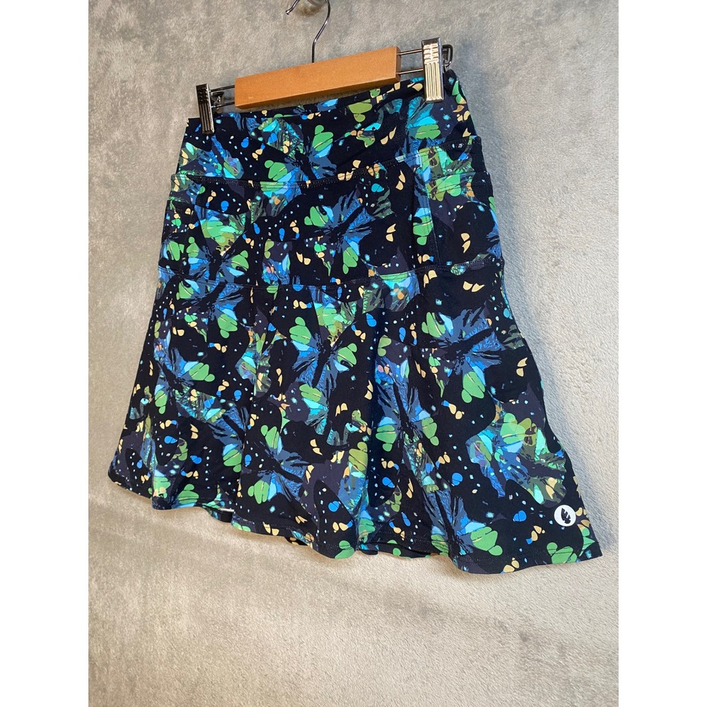 Dona Jo Skort Small Butterfly Print Athletic Tennis Golf Active Performance - Picture 2 of 8